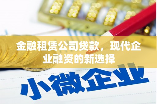 清丰金融租赁公司贷款，现代企业融资的新选择