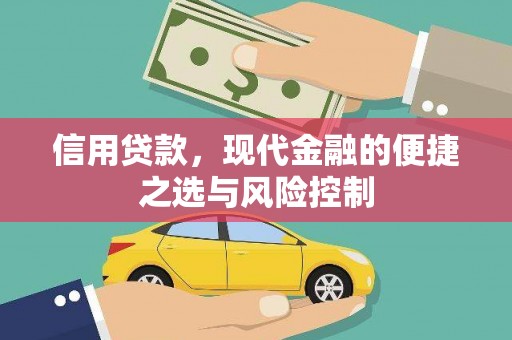 清丰信用贷款，现代金融的便捷之选与风险控制