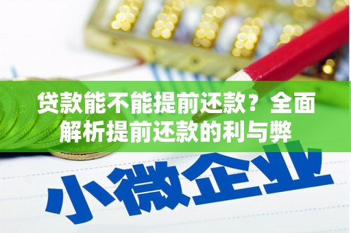 清丰贷款能不能提前还款？全面解析提前还款的利与弊