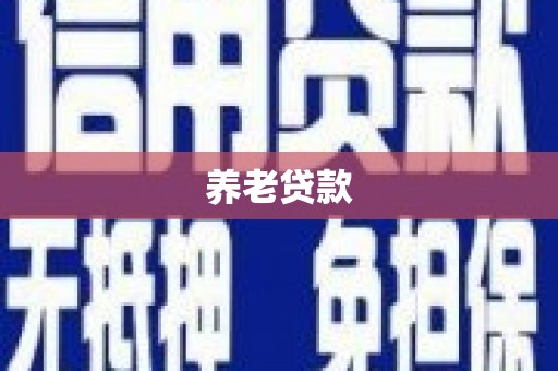 清丰养老贷款