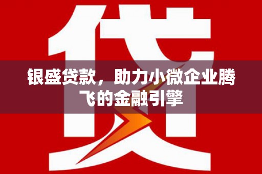清丰银盛贷款，助力小微企业腾飞的金融引擎