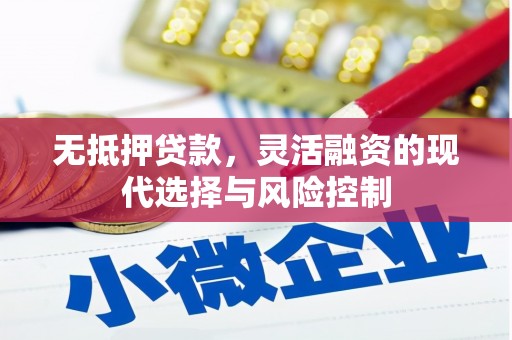 清丰无抵押贷款，灵活融资的现代选择与风险控制