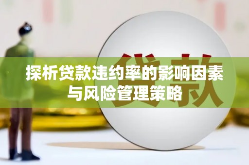 清丰探析贷款违约率的影响因素与风险管理策略