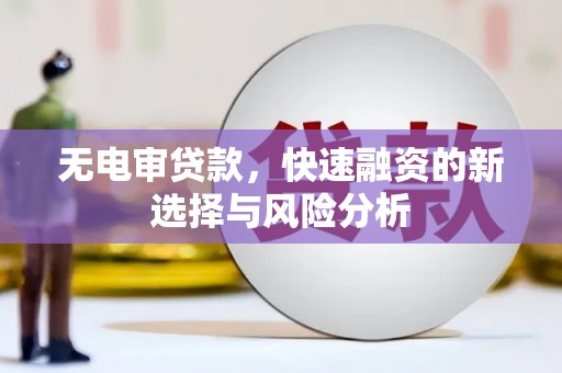 清丰无电审贷款，快速融资的新选择与风险分析