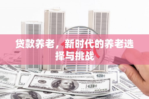 清丰贷款养老，新时代的养老选择与挑战