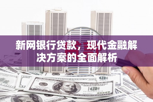 清丰新网银行贷款，现代金融解决方案的全面解析