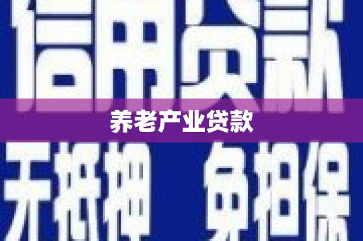 清丰养老产业贷款