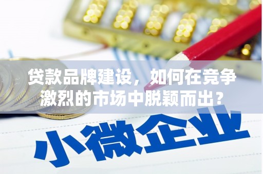 清丰贷款品牌建设，如何在竞争激烈的市场中脱颖而出？