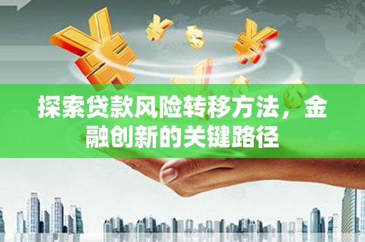 清丰探索贷款风险转移方法，金融创新的关键路径