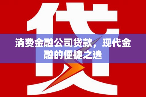 清丰消费金融公司贷款，现代金融的便捷之选